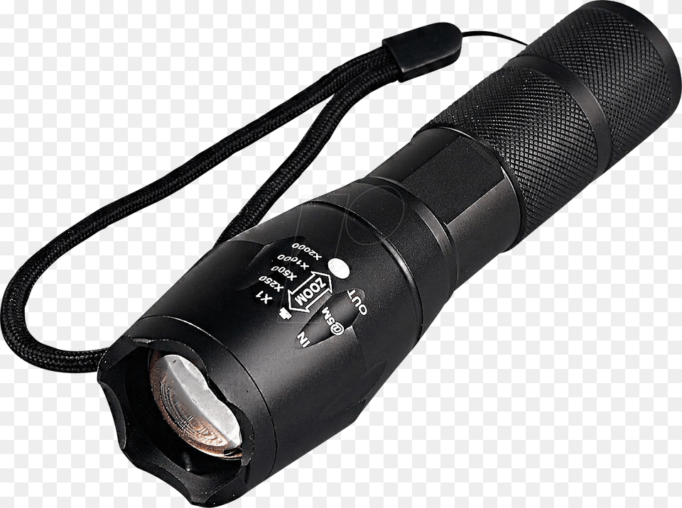 Led Flash Light 1000 Lm Zoom 5 Mode 3xaaa Luxula Zoom, Lamp, Electrical Device, Microphone, Flashlight Png Image