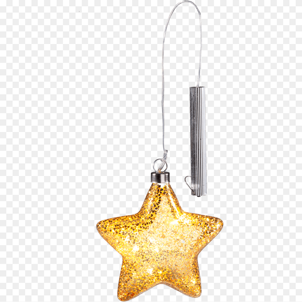 Led Glass Star Gold Christmas Ornament, Accessories, Smoke Pipe, Lamp, Star Symbol Free Transparent Png