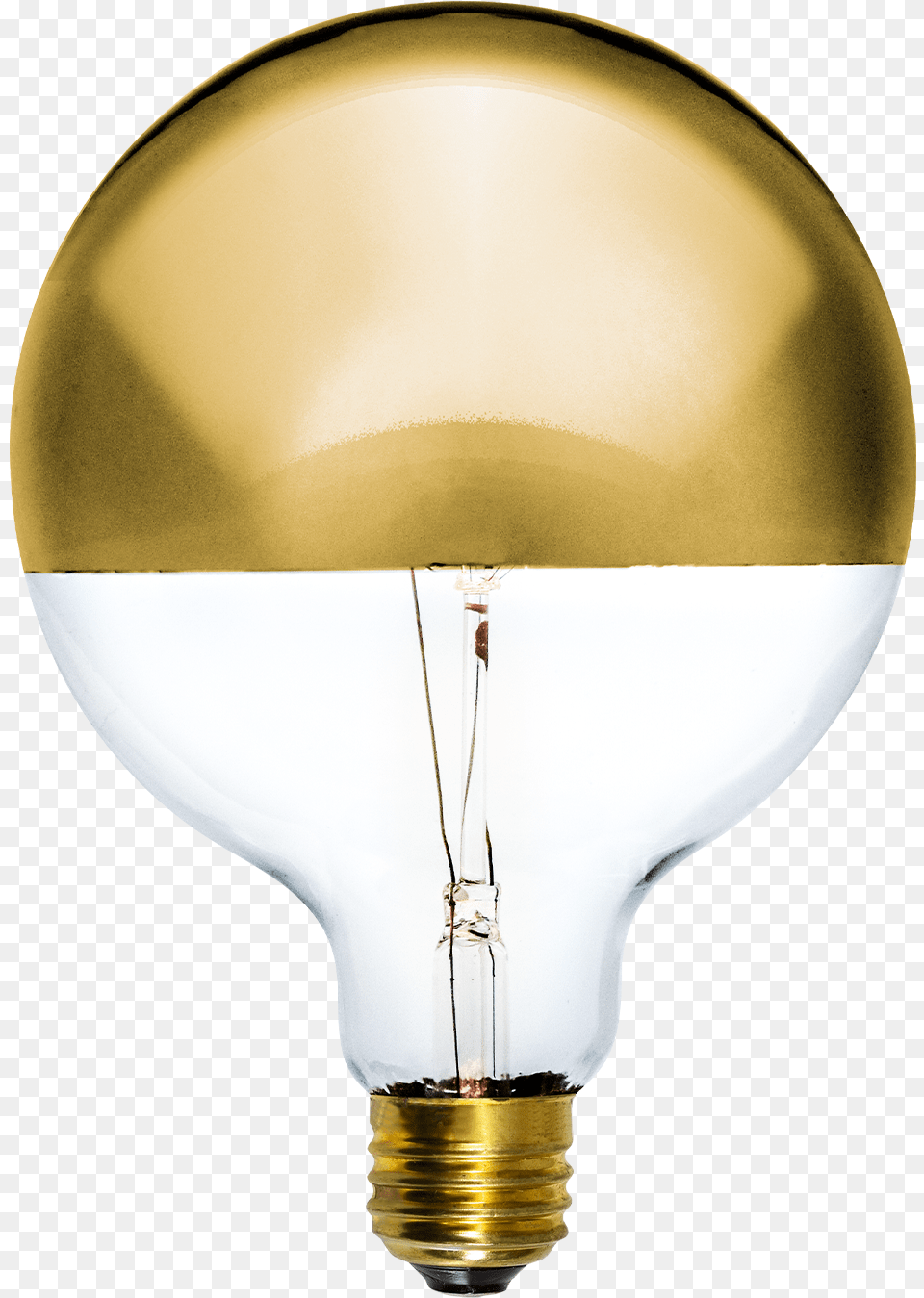 Led Gold Dipped Incandescent Light Bulb, Lamp, Lightbulb Png
