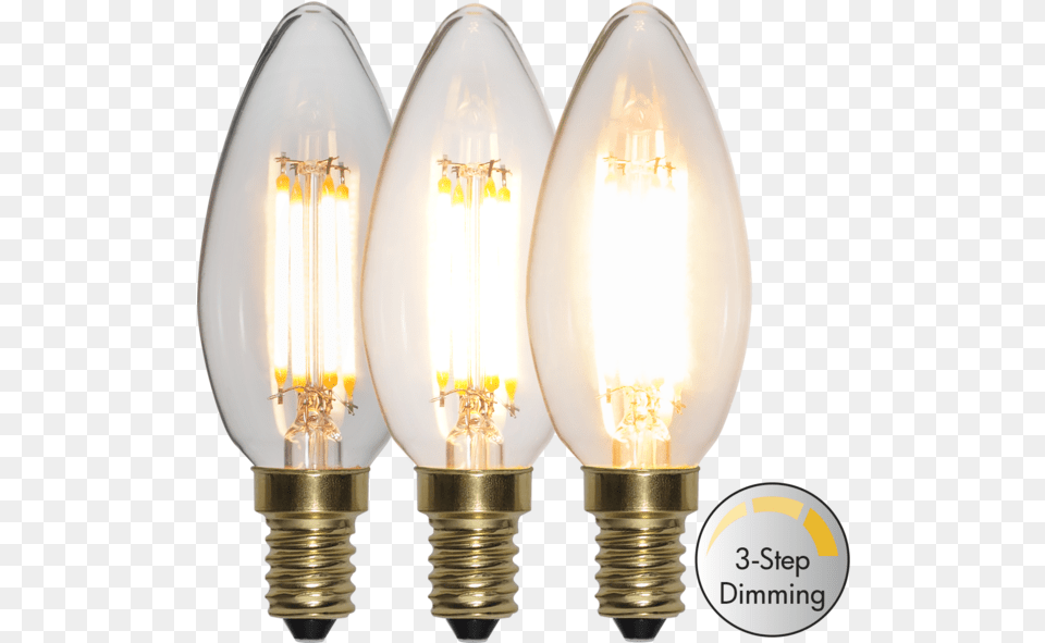 Led Lamp E14 C35 Soft Glow 3 Step Dimbar Lampa 3 Step, Light, Lightbulb, Chandelier Free Png