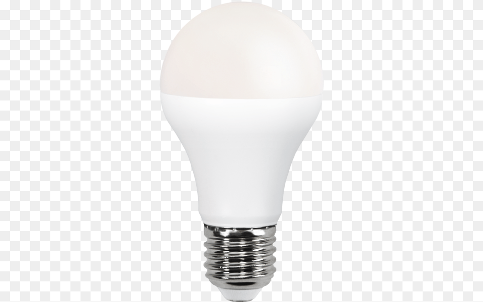 Led Lamp E27 A60 Opaque Basic Led Bulb E27, Light, Lightbulb, Electronics, Person Free Png