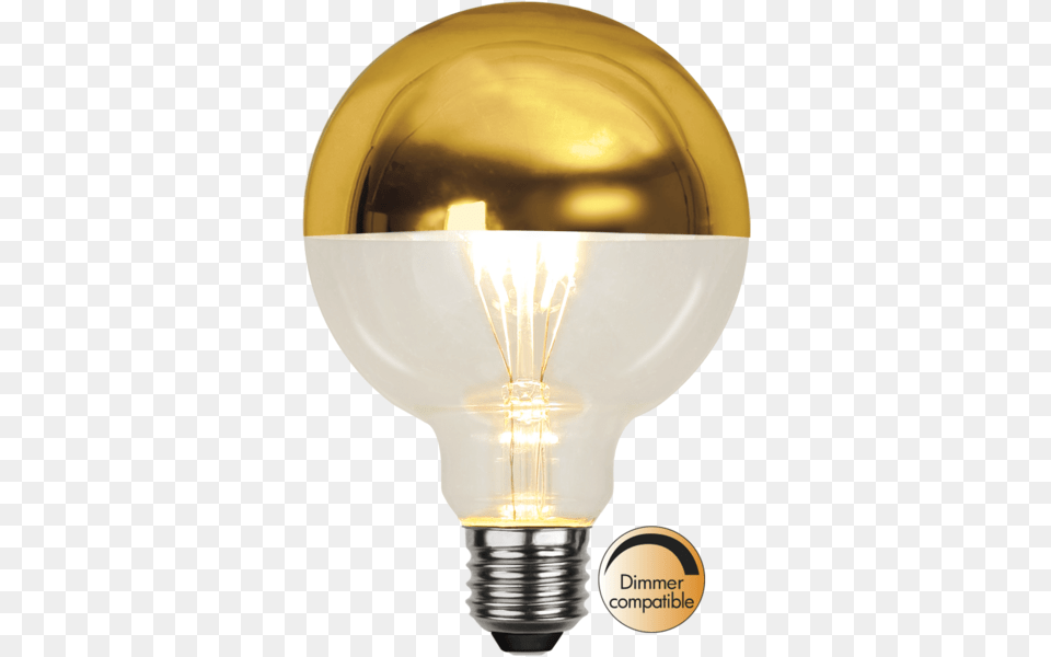 Led Lamp E27 G95 Top Coated Gldlampa E27 Toppfrseglad, Light, Lightbulb Free Png Download