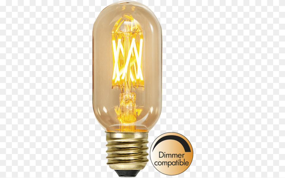 Led Lamp E27 T45 Vintage Gold Vintage Light Lamp Decoration, Lightbulb, Bottle, Cosmetics, Perfume Free Transparent Png