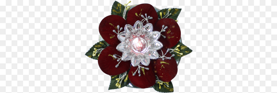 Led Light Beautiful Diya Artificial Flower, Accessories, Brooch, Jewelry, Chandelier Free Png Download