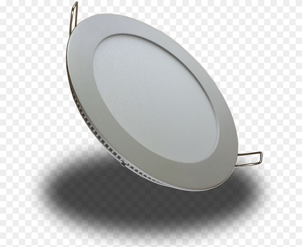 Led Light Emitting Diode Recessed Lamp Panel Led Redondo 9w, Plate, Food, Meal, Tray Free Png