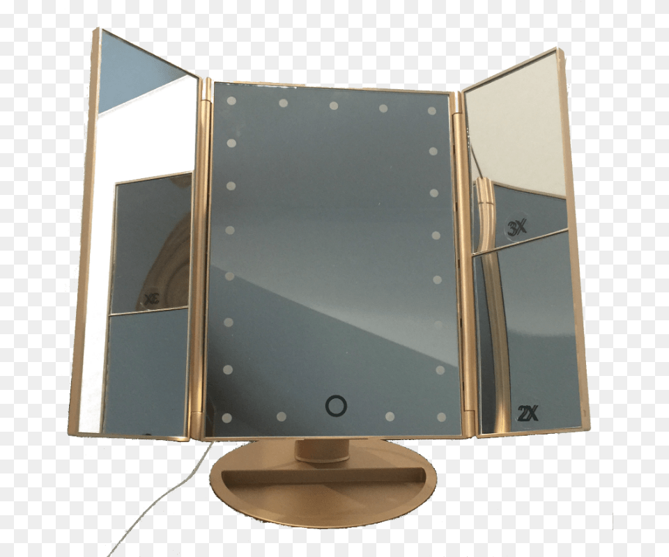 Led Light Vanity Makeup Mirror Flat Panel Display, Computer Hardware, Electronics, Hardware, Monitor Free Png Download