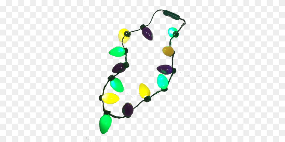 Led Mardi Gras Necklace Bulbs Bongo Flashers, Accessories, Gemstone, Jewelry, Emerald Png