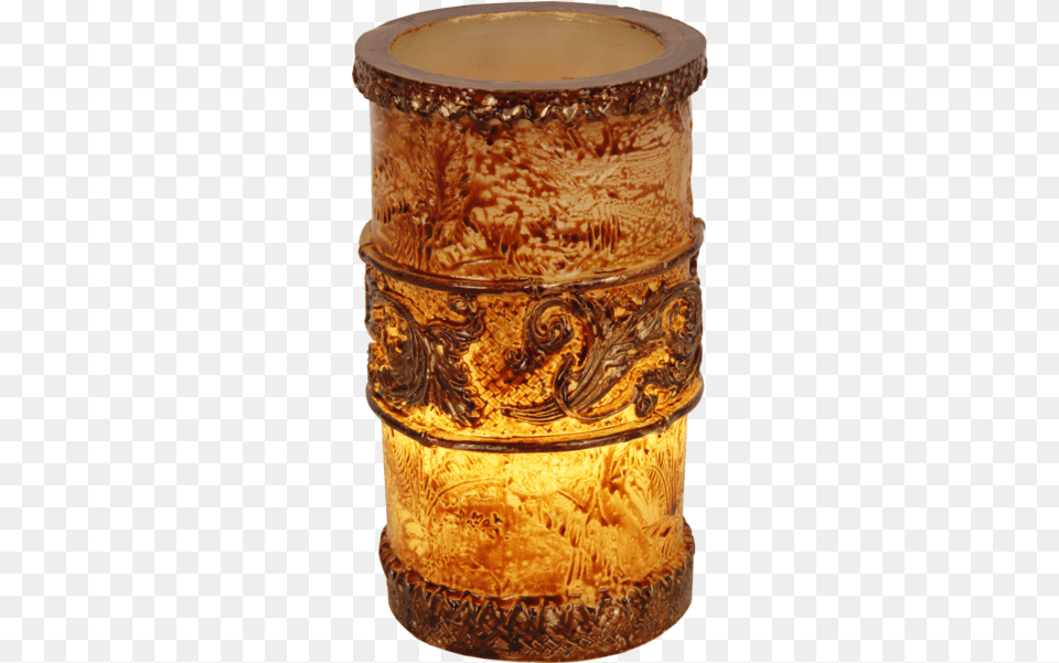 Led Pillar Candle Gothic Wood, Accessories, Ornament, Cake, Dessert Free Transparent Png