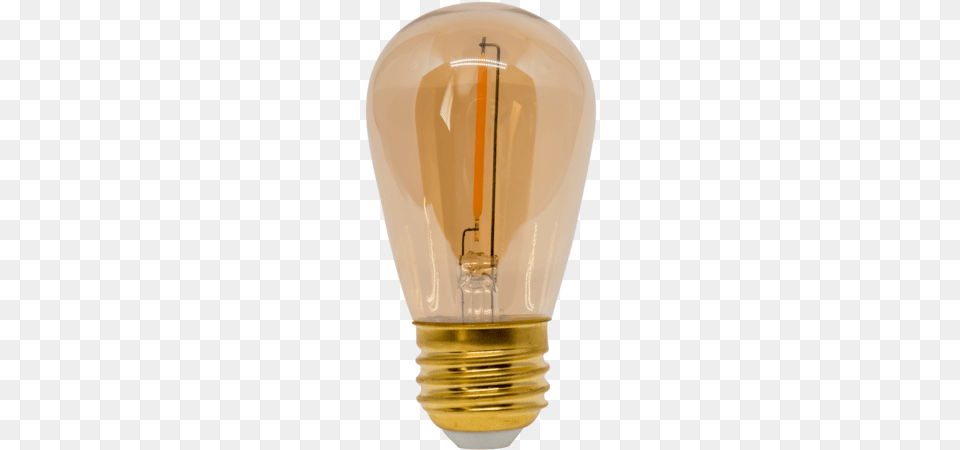 Led S14 Amber Tinted Classic Quotedisonquot Style Incandescent Light Bulb, Lightbulb Png
