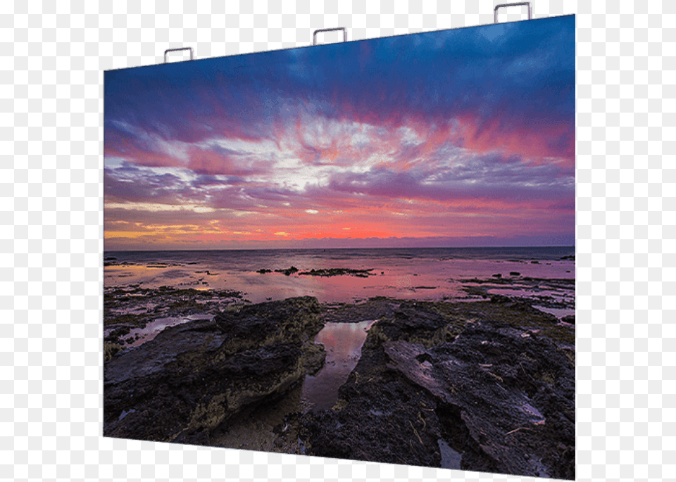 Led Screen Video Wall Rental Los Angeles Wall Led Screen, Beach, Sunset, Sky, Shoreline Free Png Download