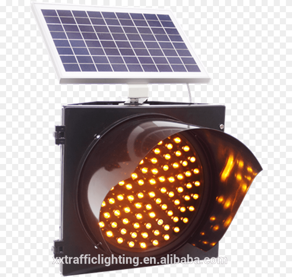 Led Solar Flashing Yellow Traffic Lightswaterproof Traffic Light, Electrical Device, Solar Panels, Traffic Light Png