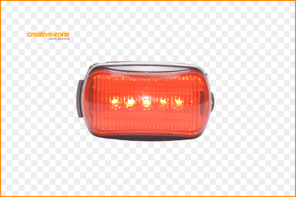Led Taillight Rear Light Black Red Turned On Free Transparent Png