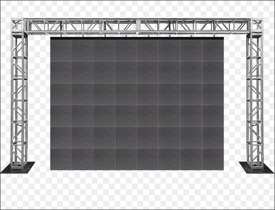 Led Video Wall Truss, Architecture, Building, Arch, Electronics Png Image