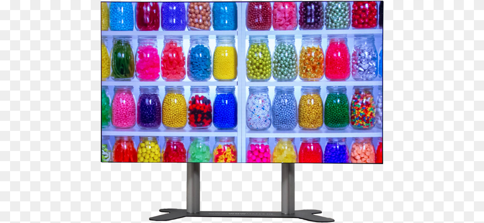 Led Wand 130 Inch Full Hd Computer Monitor, Food, Sweets, Jelly, Appliance Free Png Download