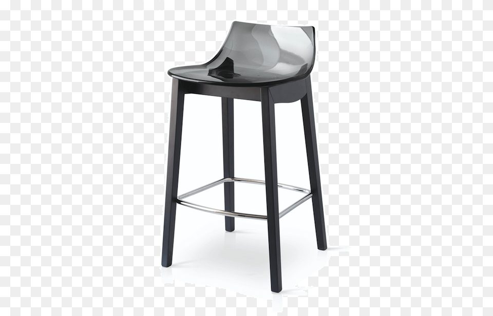 Led Wood Transparent Smoke Grey Bar Stool Bar Stool, Bar Stool, Furniture, Chair Png Image