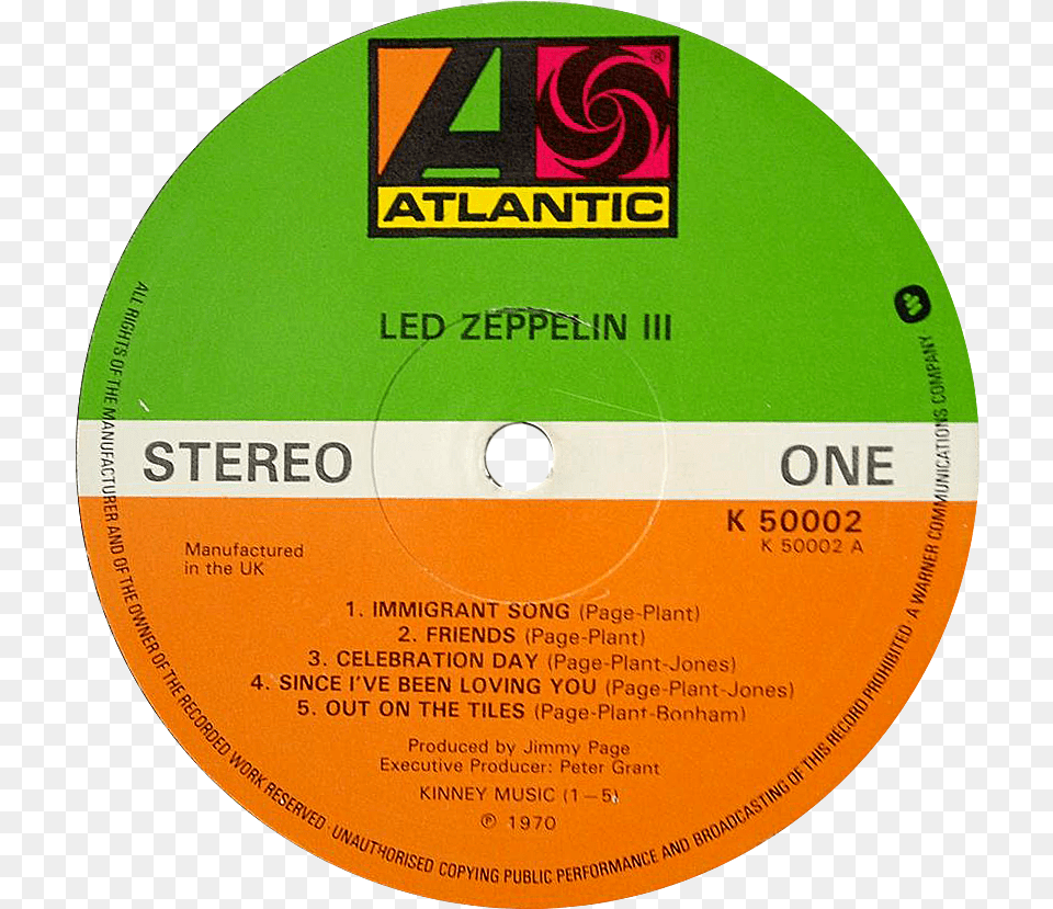 Led Zeppelin Iii Press Led Zeppelin Iii Label, Disk, Dvd Free Transparent Png