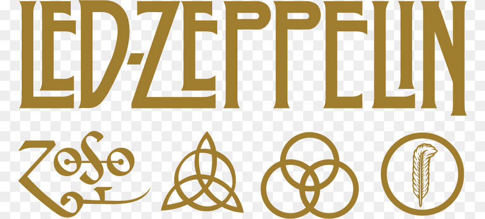 Led Zeppelin Logo Led Zeppelin Iv, Text, Knot Free Transparent Png