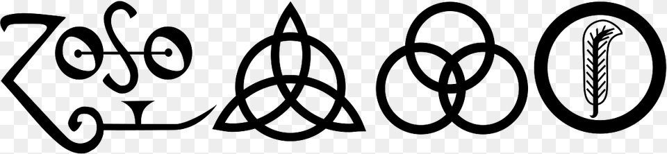 Led Zeppelin Symbols Horizontal, Green, Recycling Symbol, Symbol, Logo Free Png