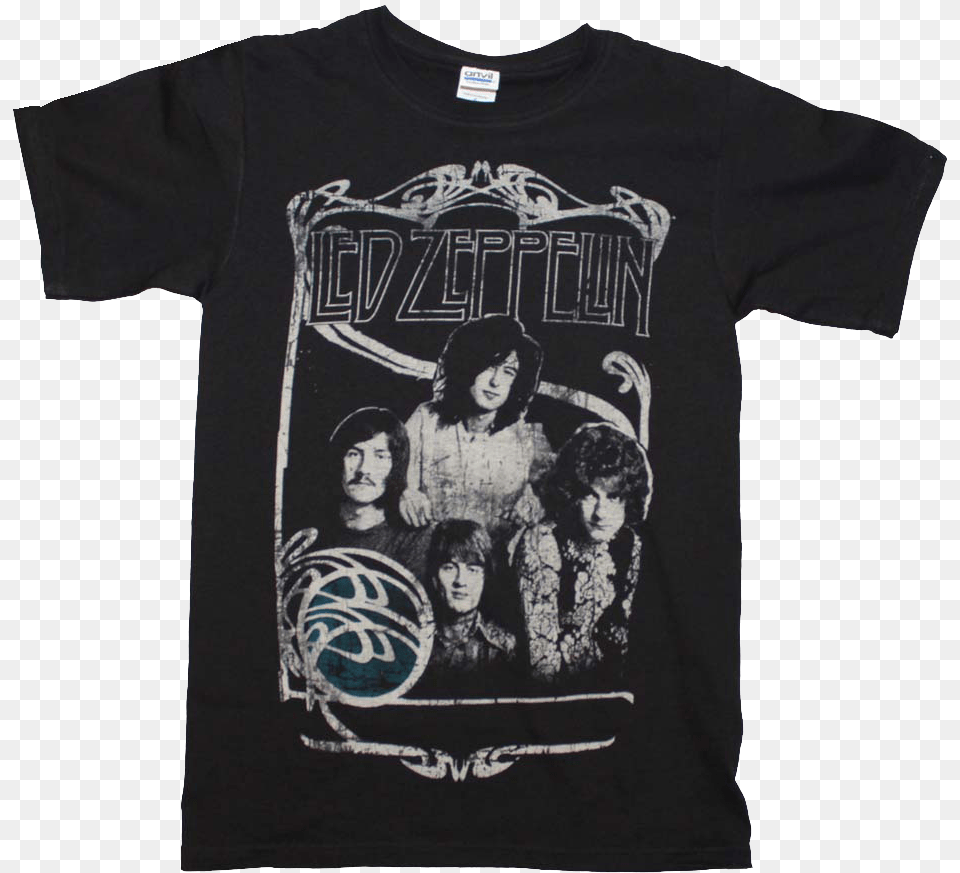 Led Zeppelin T Shirt Led Zeppelin One Shirt, Clothing, T-shirt, Person, Adult Free Png Download