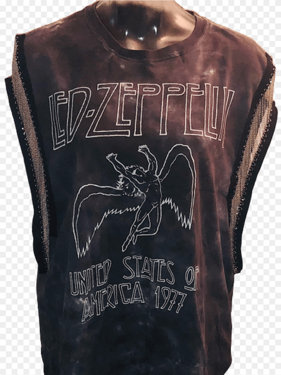 Led Zeppelin United States Of America 1977 Tour Women Led Zeppelin T Shirt, Clothing, T-shirt, Vest, Adult Png Image