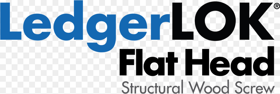 Ledgerlok Flat Head Structural Wood Screw Logo Graphic Design, Text, City Free Png Download