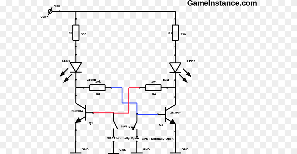 Leds Indicating The State Multivibrator Free Png Download