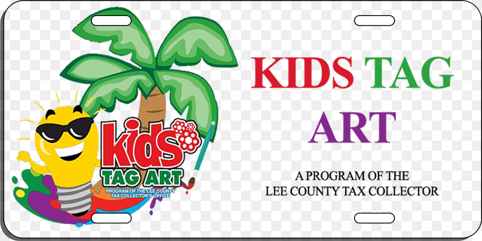 Lee County Kids Tag Art, License Plate, Transportation, Vehicle, Face Free Png Download