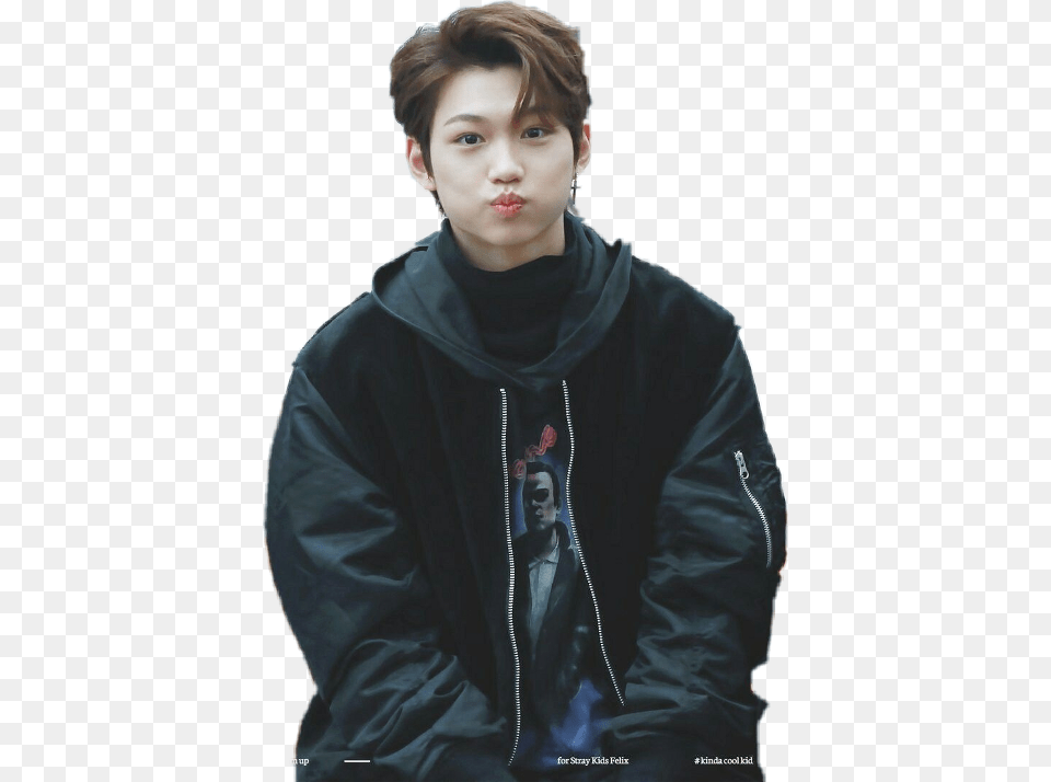 Lee Felix Stray Kids Felix Stray Kids, Person, Portrait, Clothing, Coat Free Png Download