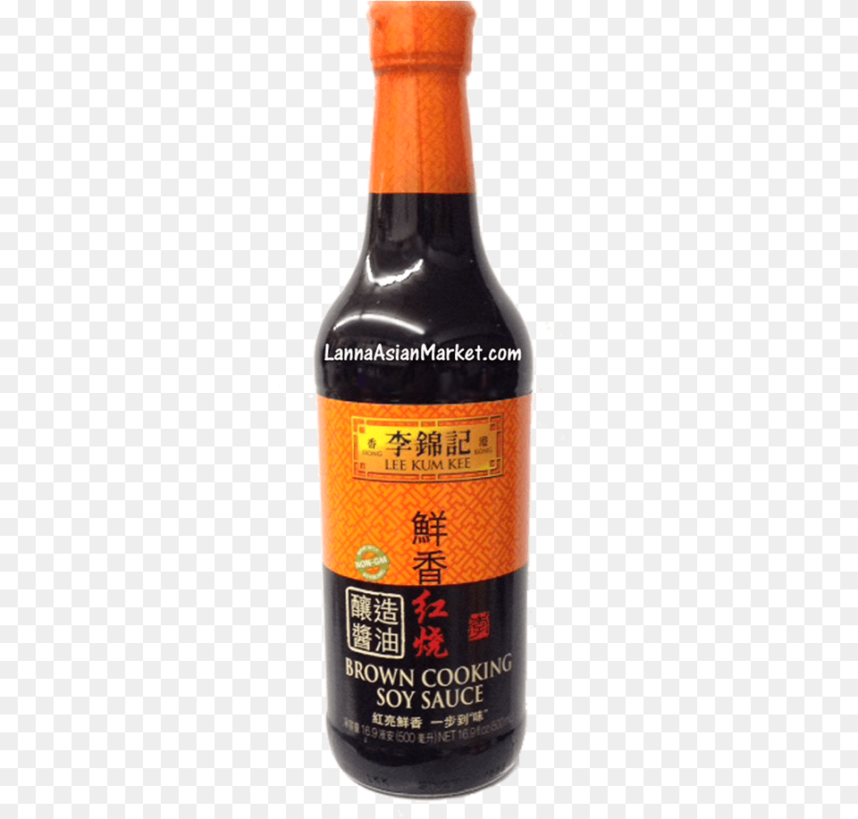 Lee Kum Kee Brown Cooking Soy Sauce Download Glass Bottle, Alcohol, Beer, Beverage, Sake Free Transparent Png