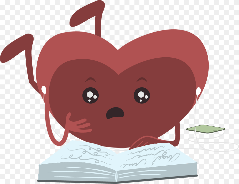 Lee O Escucha Msica Corazn Roto Illustration, Book, Publication, Baby, Person Png Image
