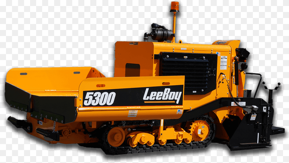 Leeboy 5300 Paver Leeboy Paver, Machine, Bulldozer, Tractor, Transportation Png