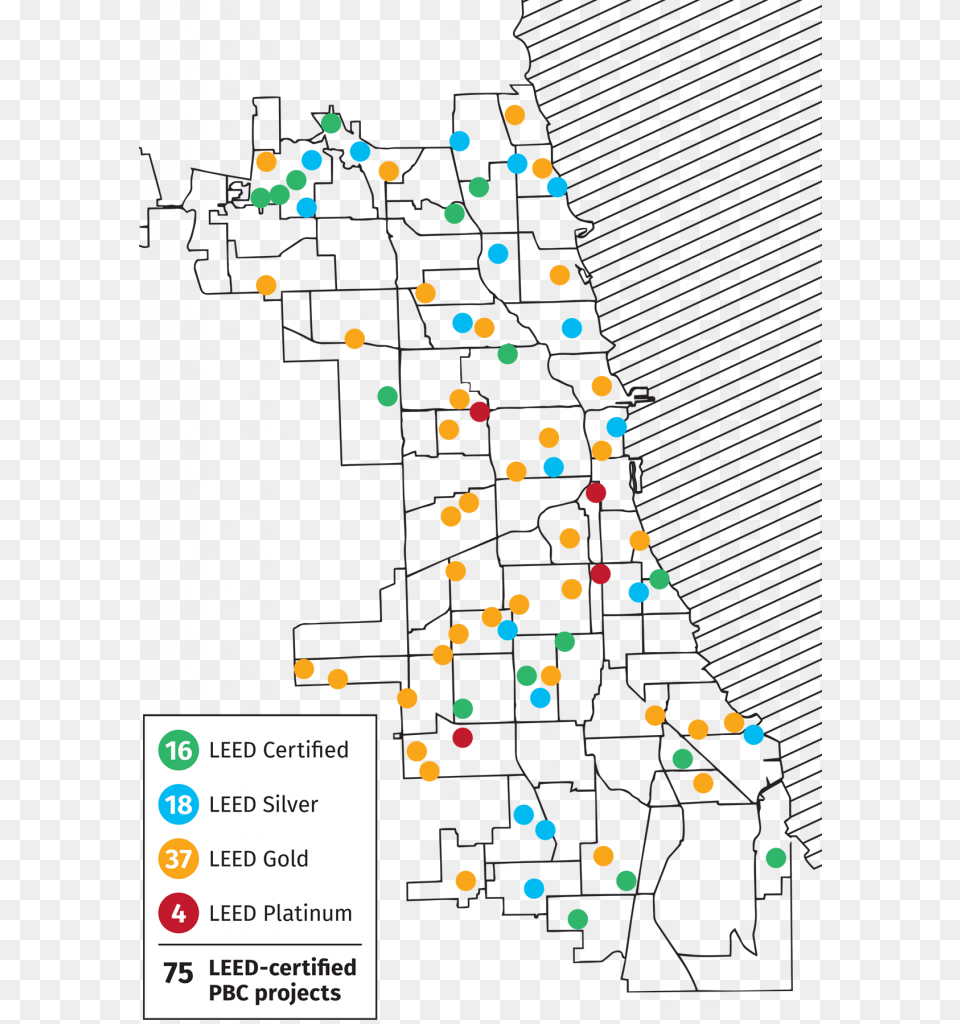 Leed Certified Projects Map, Paper Free Png Download