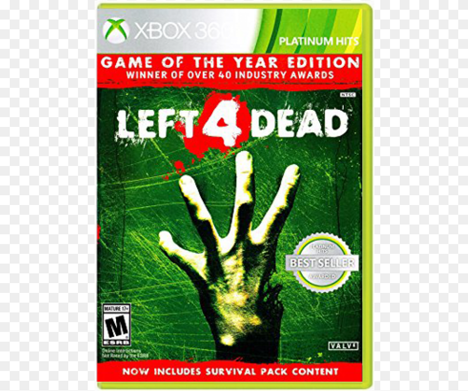 Left 4 Dead Left 4 Dead Xbox, Advertisement, Poster, Person, Publication Free Png Download
