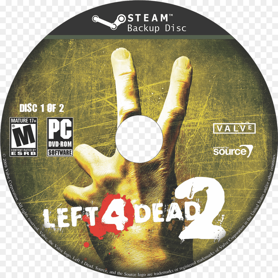 Left 4 Dead Xbox 360 Game Disc, Disk, Dvd, Animal, Canine Png