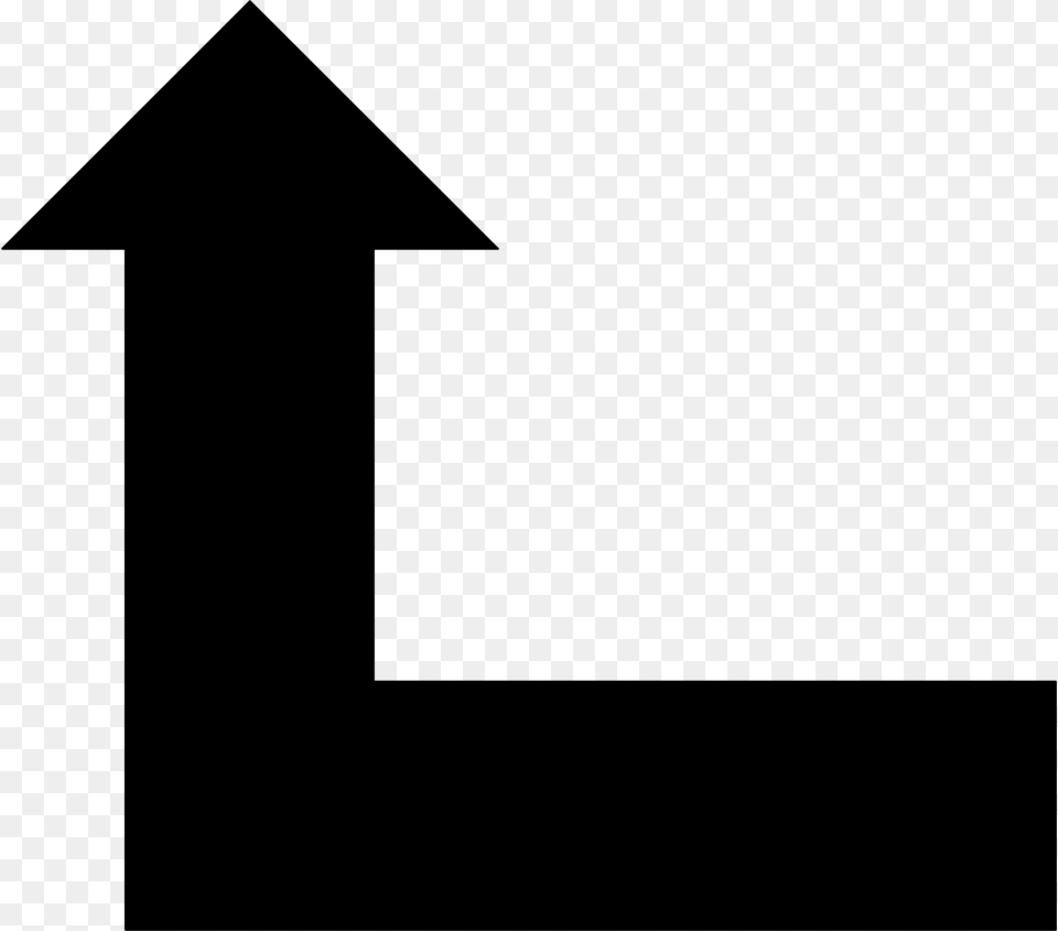 Left And Up Arrow, Gray Free Png