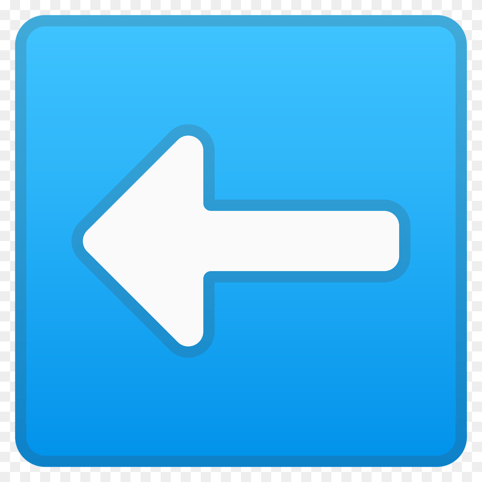 Left Arrow Emoji Clipart, Symbol, Sign, Road Sign, Weapon Free Png Download