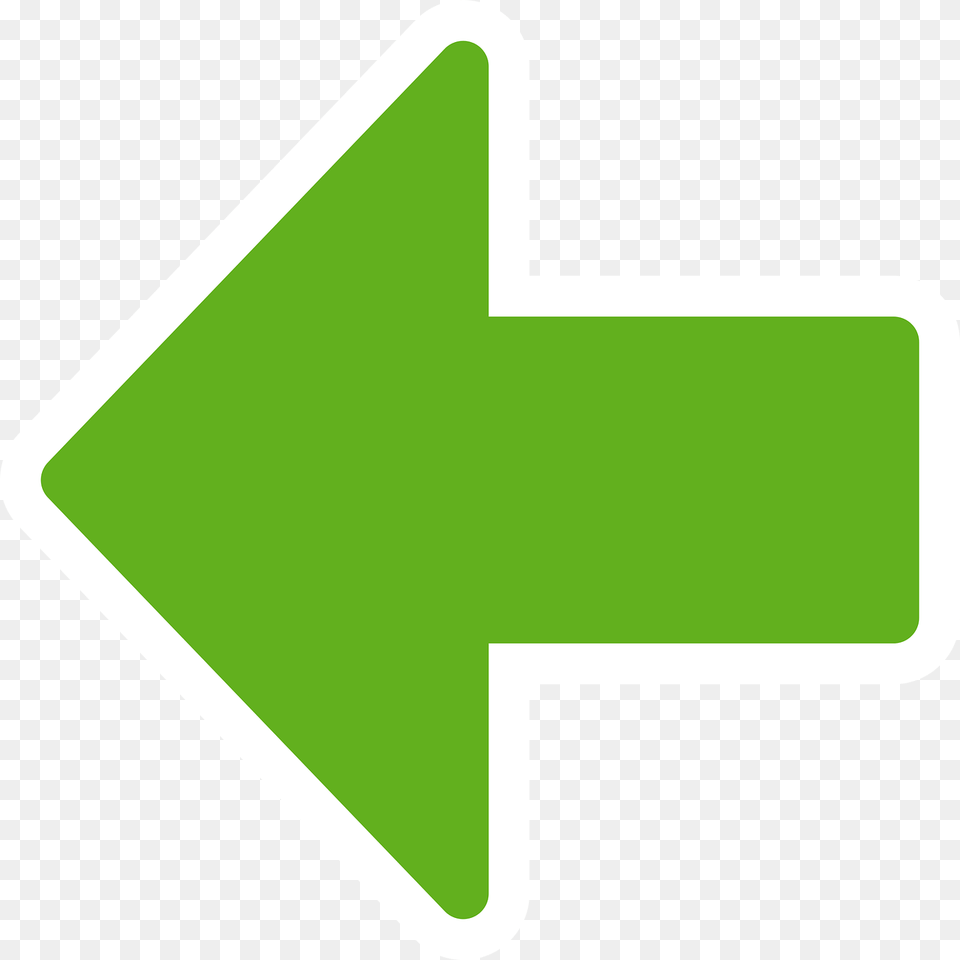 Left Arrow Green Small, Sign, Symbol, Road Sign Png