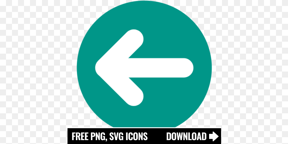 Left Arrow Svg Icon In 2021 Online Dot, Sign, Symbol, Road Sign, Disk Png