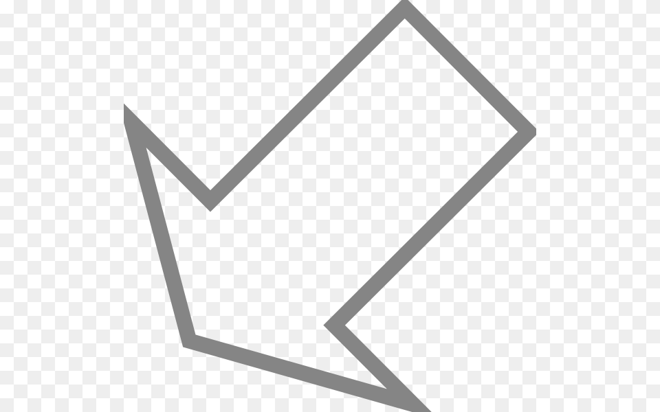 Left Clipping Of The Downward Arrow Down Arrow, Envelope, Mail, Bow, Weapon Png