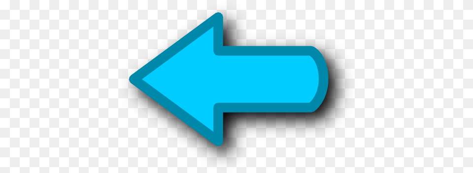 Left Direction Previous Back Arrow Icon 3d Glossy Blue Arrow Left Icon, Symbol, Weapon, Blackboard, Text Free Png