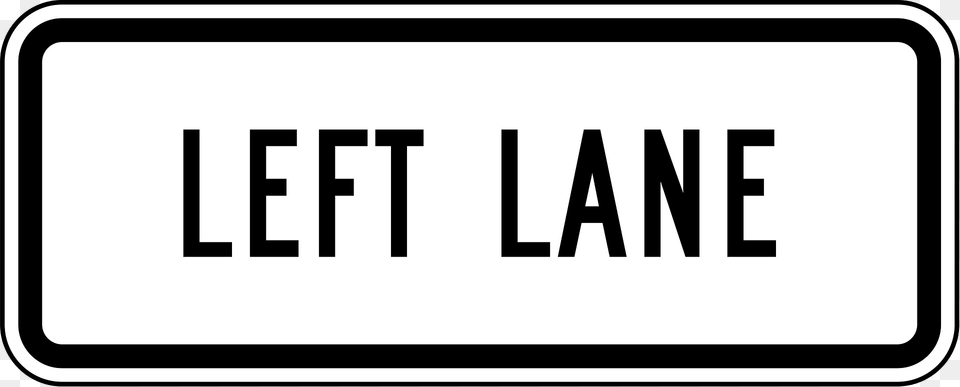 Left Lane Clipart, Sign, Symbol, Text Free Png Download