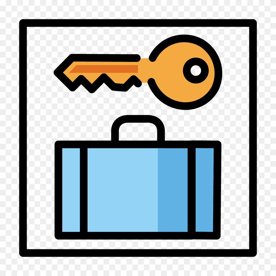 Left Luggage Emoji Clipart, Key, Blackboard Free Png Download