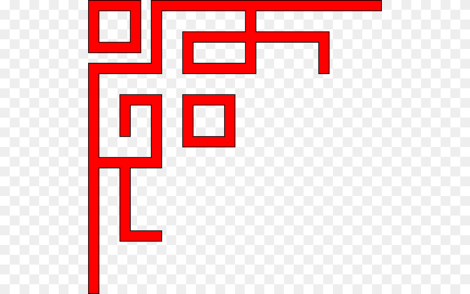 Left Red Corner Svg Clip Arts Chinese Border, Cross, Symbol, Text Free Png Download
