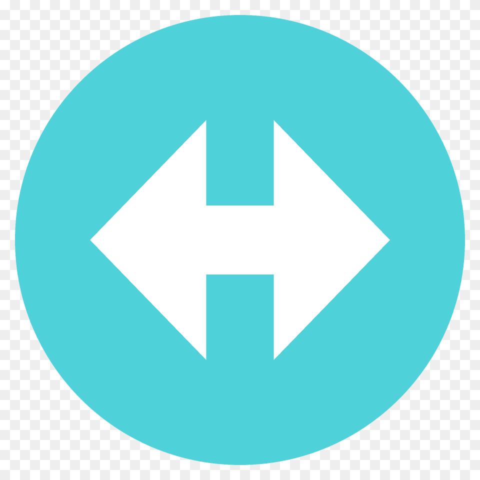 Left Right Arrow Emoji Clipart, Symbol, Sign, Disk Free Transparent Png