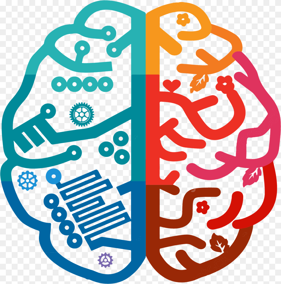 Left Right Brain Logo Left Brain Right Brain Logo, Text Png