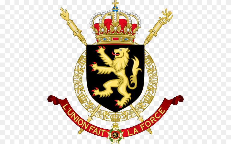 Left Tilted King And Queen Crown Clipart Image Escudo De La Bandera De Belgica, Symbol, Emblem, Accessories, Wedding Free Png Download