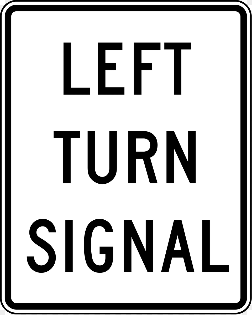 Left Turn Signal Clipart, Sign, Symbol, Road Sign Png Image