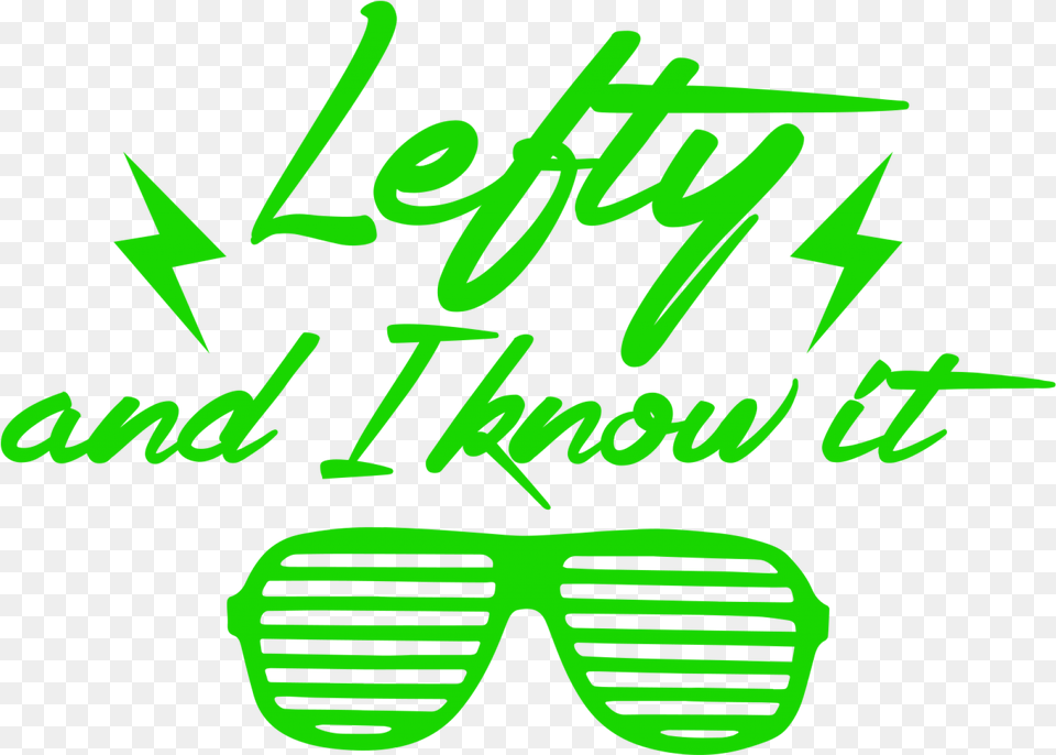 Lefty Tees Shutter Shades, Accessories, Sunglasses, Green, Text Png