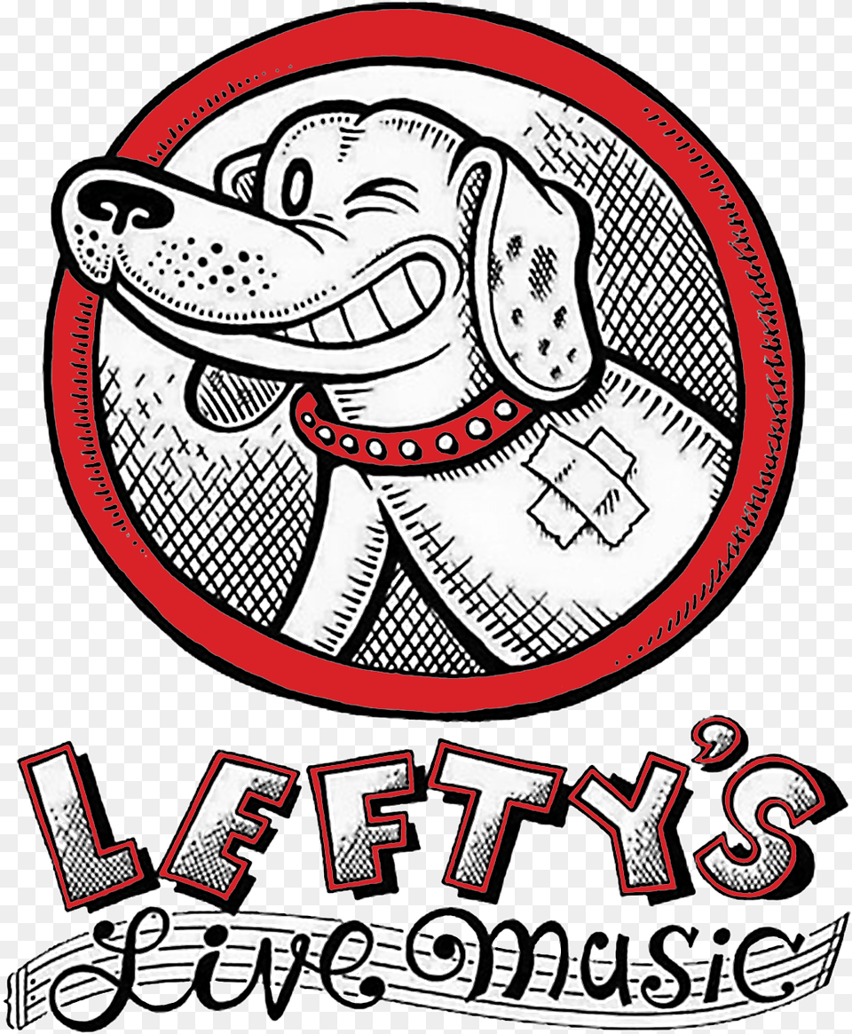 Leftys Live Music Logo, Sticker, Emblem, Symbol Free Transparent Png