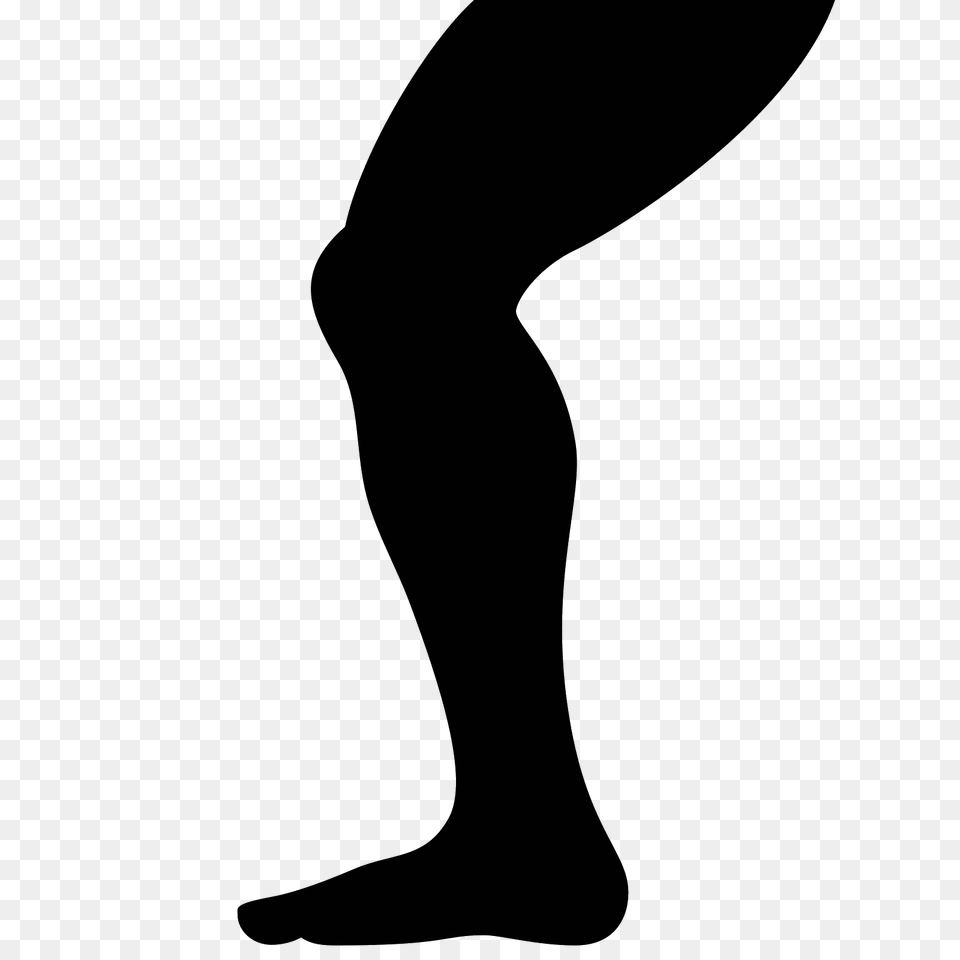 Leg Icon, Gray Free Transparent Png